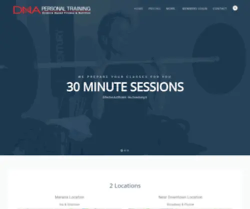 Dnapersonaltraining.com(DNA Personal Training) Screenshot