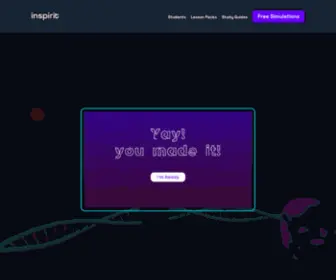 Dnareplicationsimulation.com(Inspirit) Screenshot