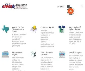 Dnasignshouston.com(D&A Signs Houston) Screenshot