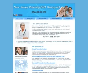 Dnatestingnj.com(New Jersey Paternity DNA Testing NJ) Screenshot