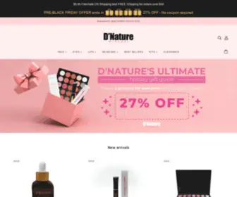 Dnatureusa.com(Mineral makeup and Botanical Skincare) Screenshot