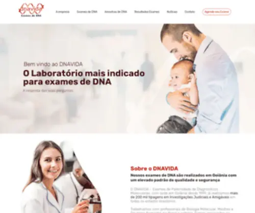 Dnavida.com.br(Exame de DNA) Screenshot