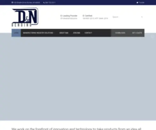 Dnbending.com(D&N Bending) Screenshot