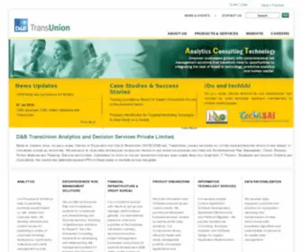 DNBtransunion.com(Dun & Bradstreet Technologies and Data Services) Screenshot