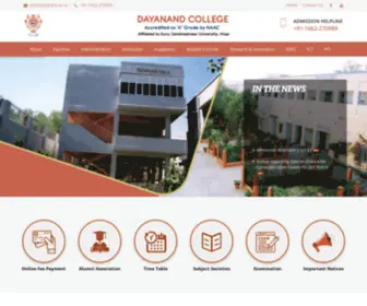 DNC.ac.in(Dayanand College) Screenshot