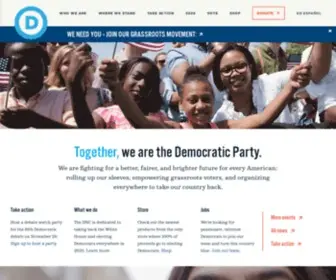 DNC.org(We are the Democratic Party) Screenshot