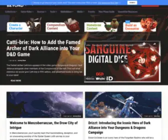DNdbeyond.com(An official digital toolset for Fifth Edition (5e) Dungeons & Dragons (D&D)) Screenshot
