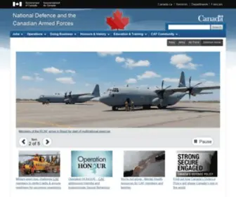 DND.ca(The Department of National Defence and the Canadian Armed Forces) Screenshot