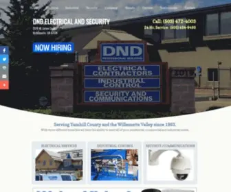 Dndelectrical.com(Electrical Contractor) Screenshot