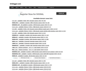 Dndigger.com(Dndigger) Screenshot