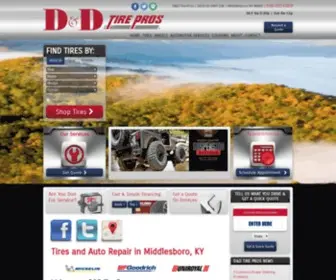 DNdtire.com(D&D Tire Pros) Screenshot