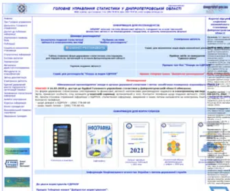 Dneprstat.gov.ua(Головне) Screenshot