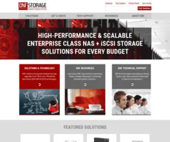 DNFstorage.com(Data Storage Solutions) Screenshot