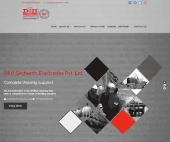 DNhsecheron.com(India's Leading Welding Consumables Manufacturer) Screenshot