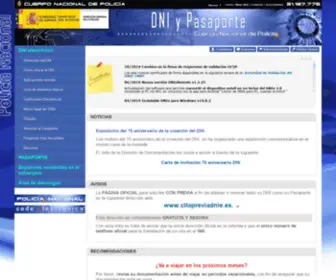 Dnielectronico.es(Portal Oficial sobre el DNI electrónico) Screenshot