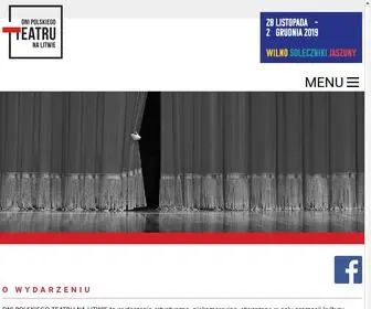Dnipolskiegoteatrunalitwie.pl(Dni Polskiego Teatru na Litwie) Screenshot