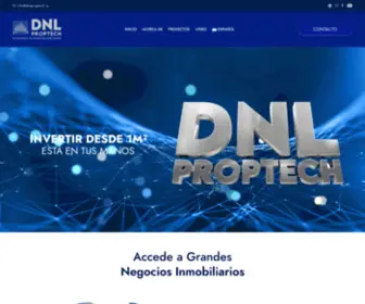 DNLproptech.io(Inversión inmobiliaria desde 1m² a través de Tokens) Screenshot