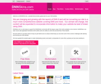 DNNskins.com(DNN Skins for DotNetNuke (DNN Software)) Screenshot