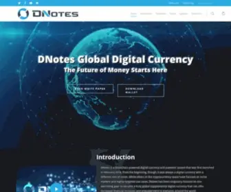 Dnotescoin.com(DNotes) Screenshot