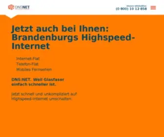 DNS-Net.de(DNSNET Internet Service GmbH) Screenshot