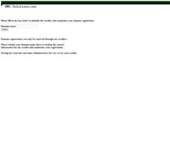 DNS-Solutions.net(Domain renewal Form) Screenshot