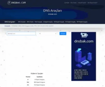 DNsbak.com(DNS Sorgula A) Screenshot