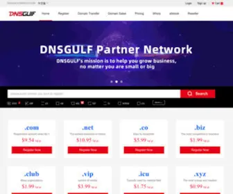 DNsgulf.com(DNSGULF-Domain registration-Domain application-Domain registration price) Screenshot