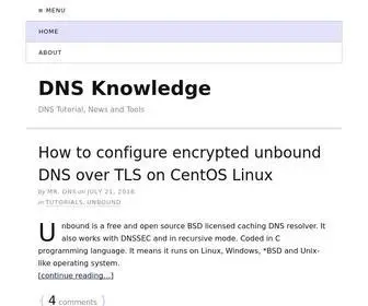 DNSknowledge.com(DNS Tutorial) Screenshot