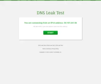 DNsleak.com(DNS Leak Test) Screenshot