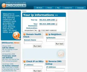 DNsqueries.com(DNsqueries) Screenshot