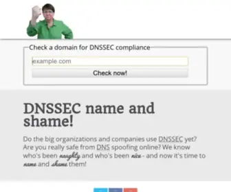 DNssec-Name-AND-Shame.com(DNSSEC name and shame) Screenshot