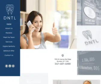 DNTLNY.com(Dental Care in Brooklyn) Screenshot