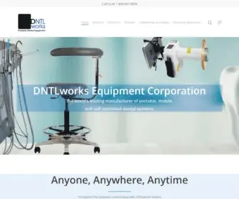 DNTlworks.com(Portable Dental Equipment made in The USA. Dntlworks) Screenshot