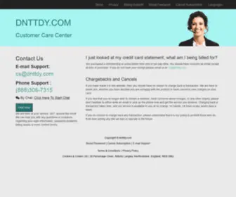 DNTTDY.com(Support Center) Screenshot