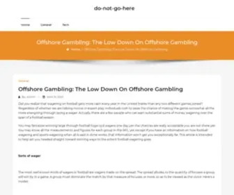 DO-Not-GO-Here.com(접속하여) Screenshot