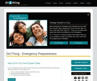 DO1Thing.com(Emergency Preparedness) Screenshot