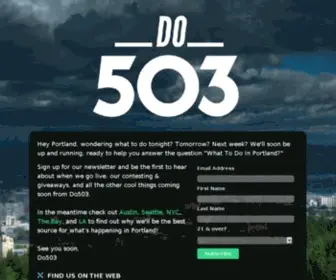 DO503.com(Portland Events) Screenshot
