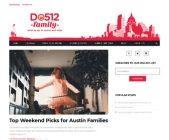 DO512Family.com(What to Do in Austin With Kids) Screenshot