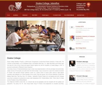 Doabacollege.net(Doaba College Jalandar) Screenshot