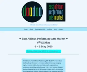 DoaDoa.org(East African Performing Arts Market) Screenshot