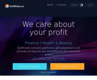 Doaff.net(The team of professionals in affiliate marketing can implement any solution and our ultimate goal) Screenshot