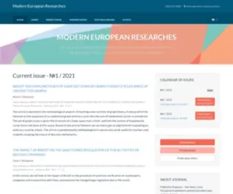 Doaj.net(Modern European Researches) Screenshot