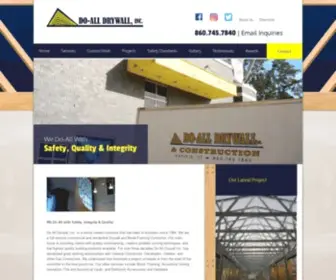 Doalldrywallinc.com(Do-All Drywall and Construction, Inc) Screenshot