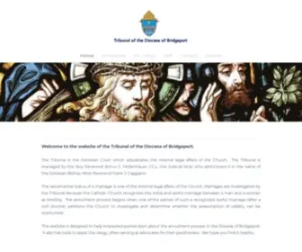 Dob-Tribunal.com(Tribunal of the Diocese of Bridgeport) Screenshot