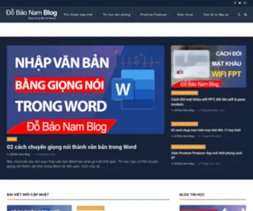 Dobaonamblog.com(Đỗ Bảo Nam Blog) Screenshot