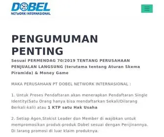 Dobel.co.id(Dobel Network Internasional) Screenshot