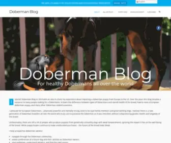 Dobermanblog.com(Doberman Blog) Screenshot