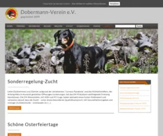 Dobermann.de(Dobermann Verein e.V) Screenshot
