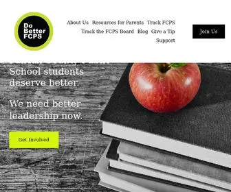 DobetterfcPS.com(Do Better FCPS) Screenshot
