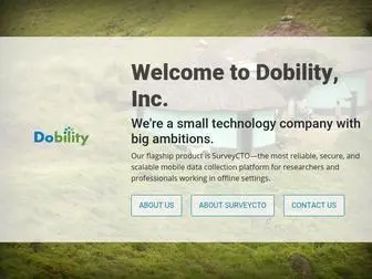 Dobility.com(Makers of SurveyCTO) Screenshot